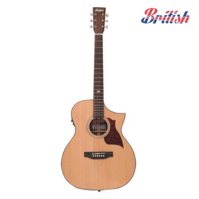 브리티시 DUKE150CE 어쿠스틱 기타/OM바디 컷어웨이 탑솔리드 통기타 DUKE-150CE